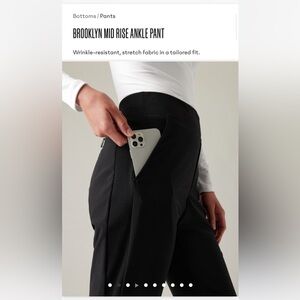 NWOT Athleta Brooklyn Ankle Pant